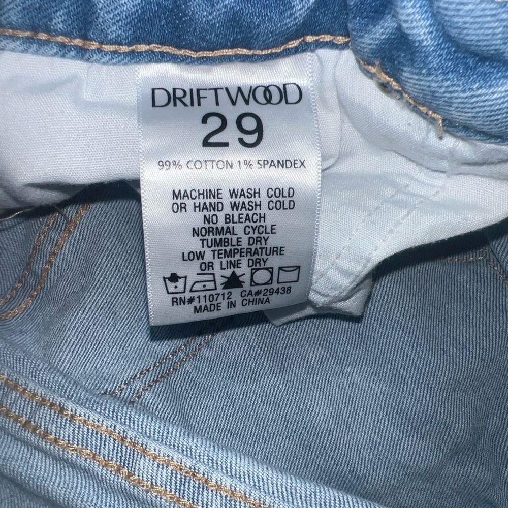 Driftwood Women's Jeans Gizelle embroidered side panels 28 waist 5-pocket - Picture 8 of 9